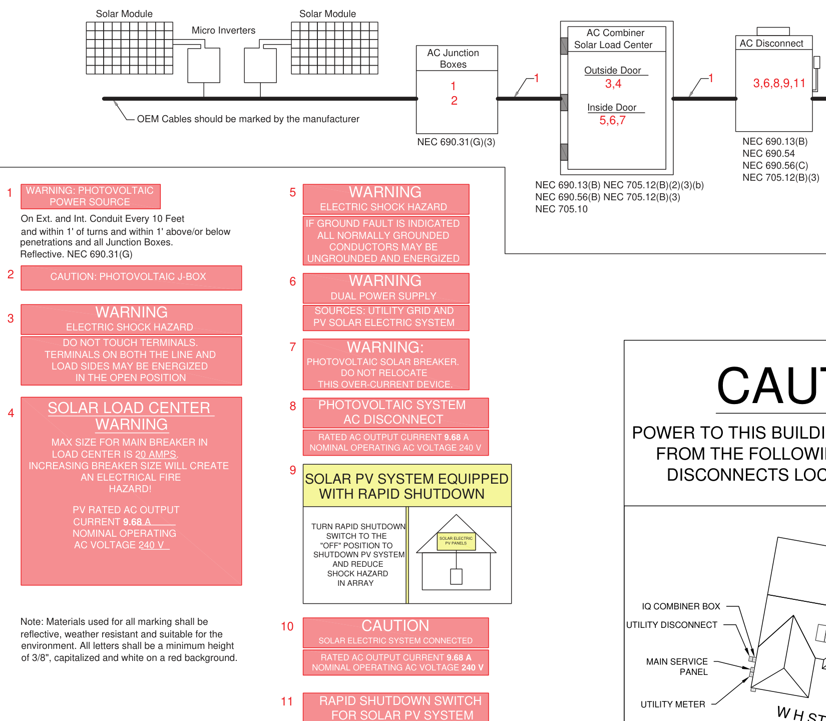 Compliance Documents engineering drawing from permit set